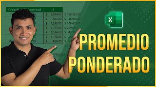 PROMEDIO PONDERADO en Excel Aprenda a Calcular Paso a Paso [upl. by Kitty]