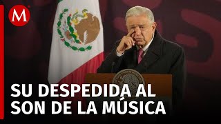 AMLO llora en su última Mañanera y lo despiden con la canción La Paloma [upl. by Novert]