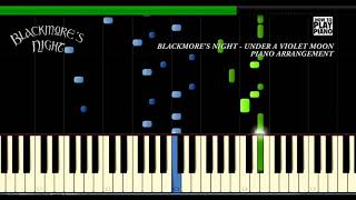 BLACKMORES NIGHT  UNDER A VIOLET MOON  SYNTHESIA PIANO COVER [upl. by Lorne443]