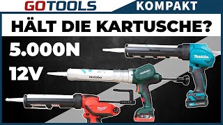 12V Kartuschenpressen im Vergleichstest  MILWAUKEE VS METABO VS MAKITA  Wer macht das Rennen [upl. by Laeira]