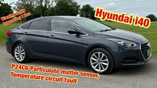 Hyundai i40 P24C6 particulate matter sensor temperature sensor fault [upl. by Waldo460]