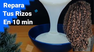 MASCARILLA DE ARROZ PARA EL CABELLO AFRO CRESPO  La Mejor Mascarilla Casera para el Pelo Afro [upl. by Eilrac]