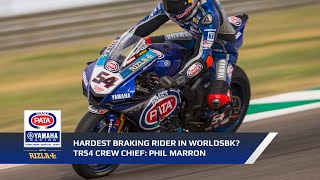 Toprak Razgatlıoğlu Hardest braking rider in WorldSBK [upl. by Mcneely]