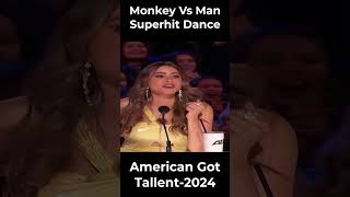 monkey And girls Dance American got Talent👌👌👌shorts viralshorts [upl. by Yahsat]