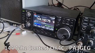 OK4C PA3GEG 144 mhz qso VHF contest Mai 2022 [upl. by Aicarg111]