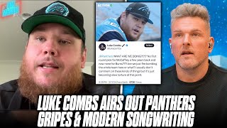 Luke Combs Airs Out His Gripes About Panthers Fandom amp Modern Songwriting [upl. by Diann]