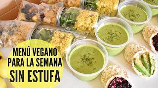 MENÚ VEGANO PARA LA SEMANA  SIN ESTUFA  FÁCIL Y RÁPIDO [upl. by Hutt82]