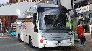 Route 170  BX16CKD252  National Express Selwyns Coaches Volvo B11RTCaetano Levante 2 [upl. by Anirtal]