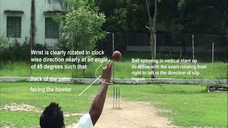 How to bowl a Googly in Cricket  Basic Version  Type 3 [upl. by Rafiq94]