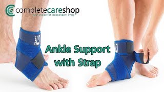 How To Apply The Neo G Ankle Support With Strap [upl. by Naimerej66]