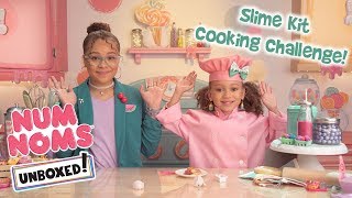 UNBOXED  Num Noms  Season 4 Episode 1 Slime Kit Cooking Challenge [upl. by Leipzig203]