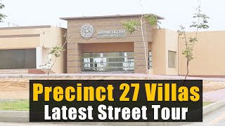 Precinct 27 Villas Shopping Gallery  Latest Street Tour Of Precinct 27  Bahria Town Karachi [upl. by Field]