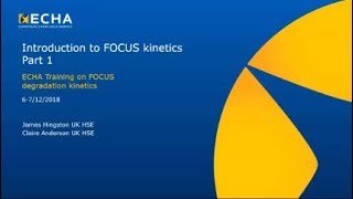 Biocides training on degradation kinetics – part 1 [upl. by Nanam461]