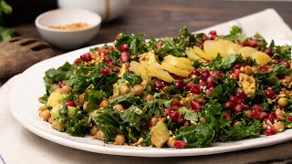 Kale Chickpea and Dukkah Salad Recipe [upl. by Riocard]