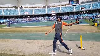 Ravindra jadeja side angle bowling action [upl. by Eiramanin]