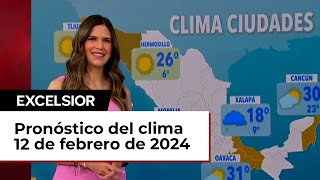 Clima para hoy 12 de febrero de 2024 [upl. by Iasi]