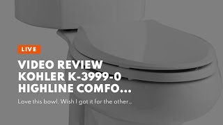 Video Review Kohler K39990 Highline Comfort Height Twopiece Elongated 128 Gpf Toilet with C [upl. by Daley]