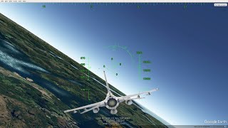 Google Earth flight simulator 2024 Bergen  Copenhagen [upl. by Elleryt]