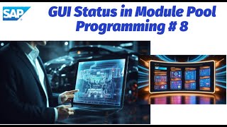 SAP ABAP module pool programming  Creating GUI Status amp GUI Title An Example Program  8 [upl. by Windham]