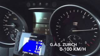 MercedesBenz ML 420 CDI V8 306 PS 4Matic 0100 amp 060 kmh acceleration [upl. by Ahsinid]