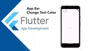 App Bar Change Text Color [upl. by Adnor]