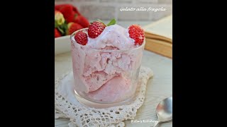 GELATO ALLA FRAGOLA 🍓 senza gelatiera short [upl. by Akerley]