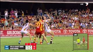 Gunston goals from midair  AFL [upl. by Lillywhite]