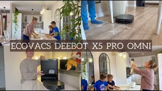 Godiamoci la famiglia a pulire ci pensa lui Uneleganza senza tempo ECOVACS DEEBOT X5 PRO OMNI [upl. by Smitty480]