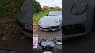 Motorbike Smashes Into Porsche 😱 [upl. by Notsahc732]