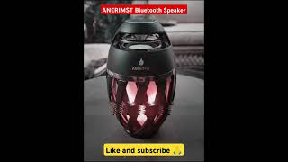 ANERIMST Outdoor Bluetooth Speakers Waterproof Wireless Speakers with Torch Flame Light [upl. by Ahtikal]