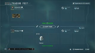 PS4 LR4 1200000 Platinum  Trader Showing Real Results Part 3  Warframe warframe gaming [upl. by Sej]