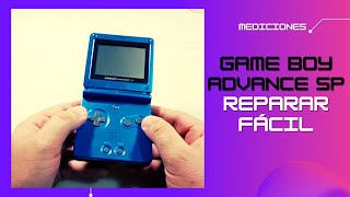 ¡REPARAR TODOS LOS FALLOS DE LA GBA SP CON ESQUEMÁTICO [upl. by Htiderem]