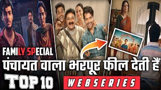 TOP 10 Webseries Like Panchayat  Which Web Series To Watch After Panchayat  Family WEB SERIES [upl. by Natam]