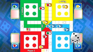 Ludo game in 4 players  Ludo king 4 players  Ludo gameplay [upl. by Aziar]