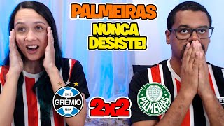 REACT GREMIO 2 X 2 PALMEIRAS  QUE GOLAÇO DO ESTEVÃO SALVOU MAIS UMA VEZ [upl. by Doble]