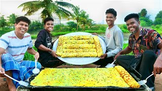 BIGGEST EGG ROLL  Giant Egg Roll Omelette  Using 600 Eggs Cooking Skill [upl. by Faline]