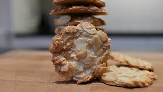 The Most Crispy Almond Tuiles Cookies Recipe  Nolyns Kitchen [upl. by Destinee189]