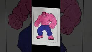 What if hulk is pink cartoon marvel wadewilson drawing hulking immortalhulk worldwarhulk [upl. by Aaren]