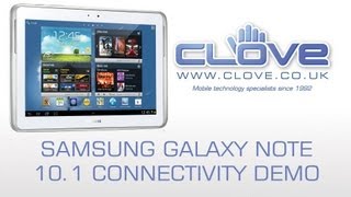 Samsung Galaxy Note 101 Connectivity Demo [upl. by Kuska]