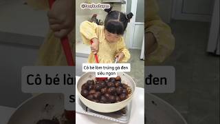 Cô bé làm trứng gà đen siêu ngon shorts [upl. by Naima]