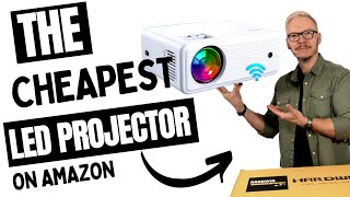 The cheapest LED projector on Amazon Is it worth it ClokoWe GC003 [upl. by Dlawso]