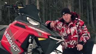 TEST RIDE 2014 Polaris RMK Assault 800 [upl. by Atikehs]