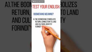 guess boomerang meaning quiz vocabulory dictionary [upl. by Maje]