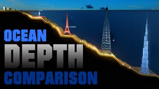 Ocean DEPTH Comparison 🌊 3D Animation [upl. by Alesig]