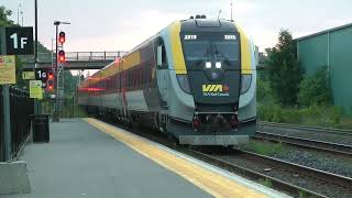 VIA Train 41 Westbound Brockville VIA Station Stop August 14 2024 [upl. by Ahsilif510]