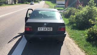 Bmw e36 320i straight pipe sound [upl. by Nicolina]