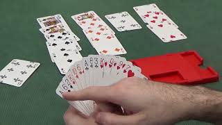 38 Full Bridge game  bidding amp card play explained  4 Spades [upl. by Aiksas]