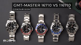 Rolex GMTMaster II 16710 vs 116710 Comparison  Vintage Pre Ceramic Vs New Ceramic [upl. by Power917]