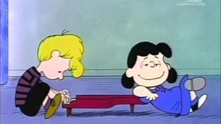 Lucy returns and tells Schroeder shes back Japanese dub [upl. by Weathers715]