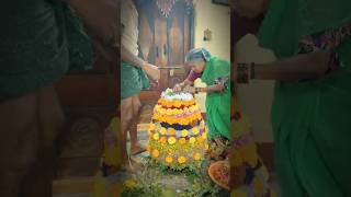 Bathukamma preparation in my home madcreations agriculture farmingtractor [upl. by Gytle]